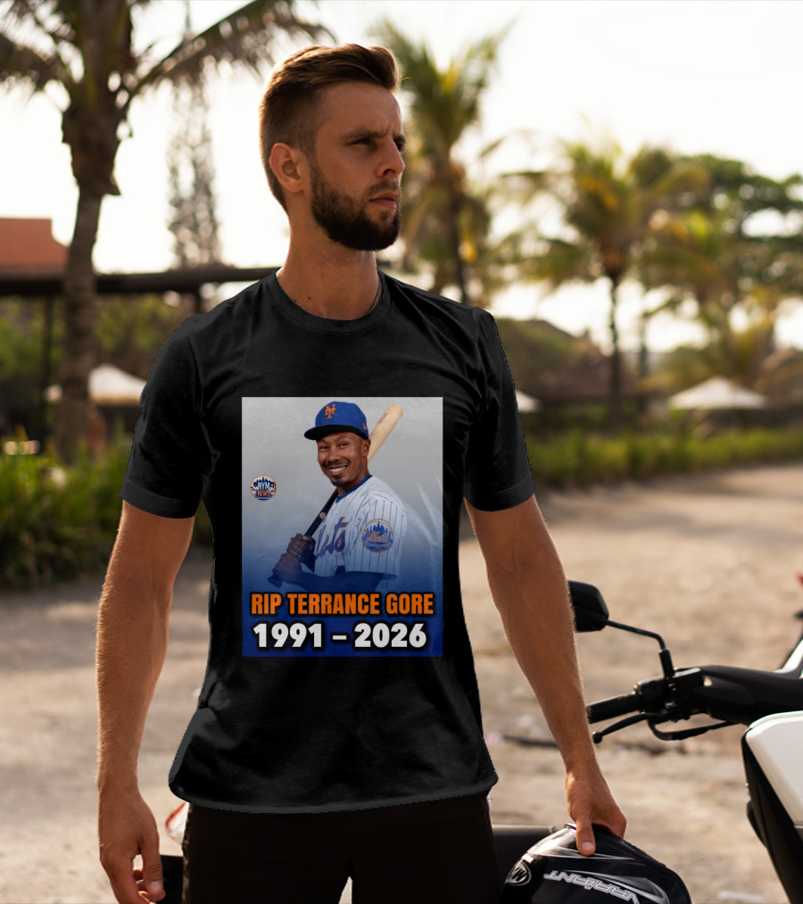 Rip Terrance Gore Mets Tribute 1991 2026 NYM News Baseball T-Shirt