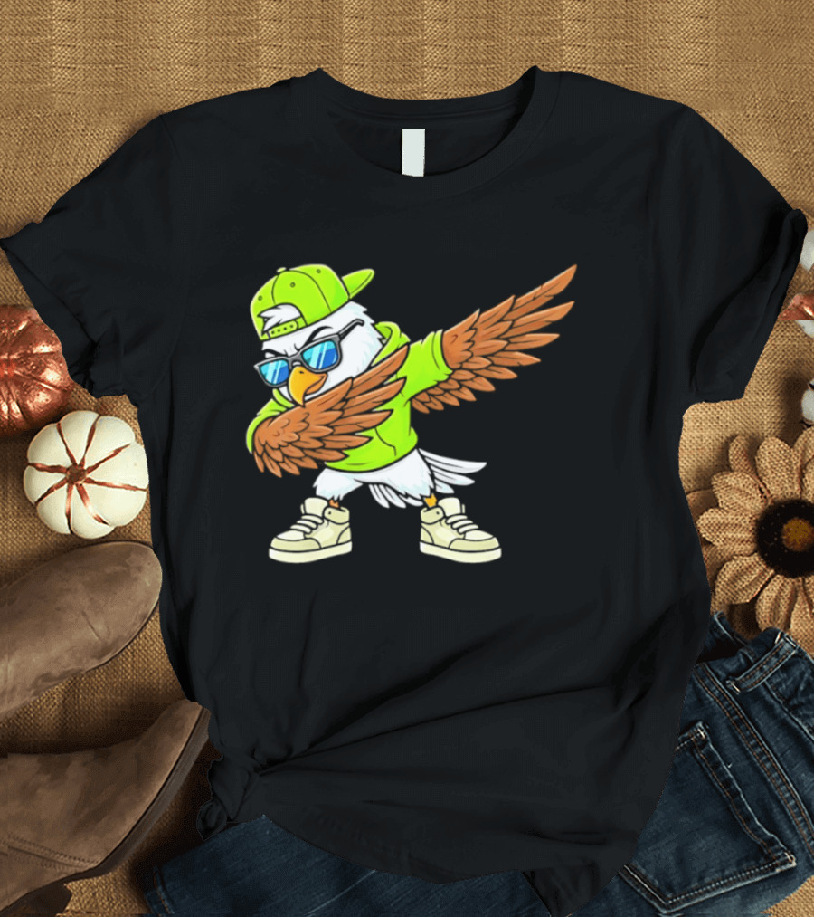 Seattle Seahawks Dabbing Hip Hop Eagle Fan T-Shirt