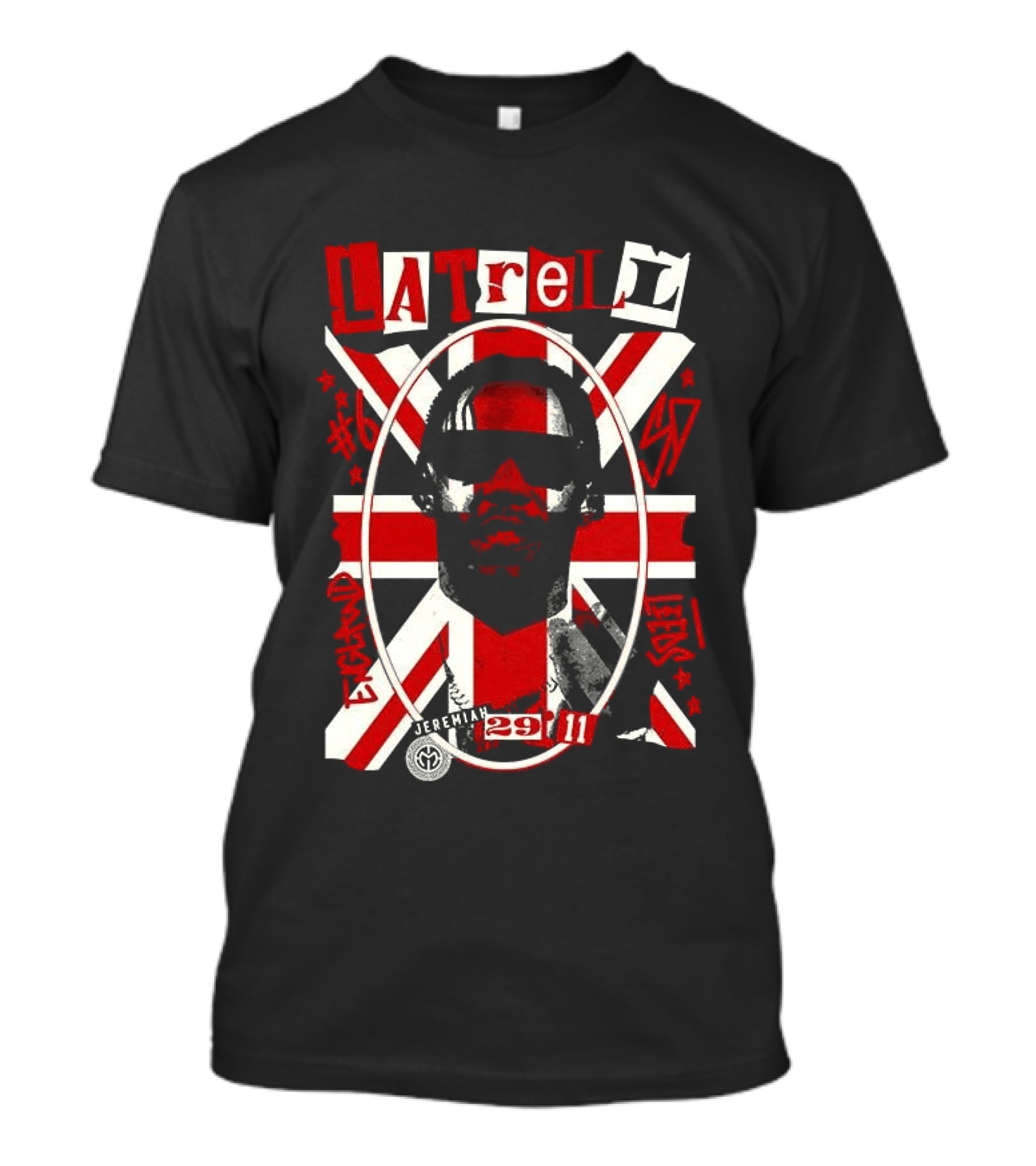 Latrell Davis San Diego State Aztecs NCAA Basketball UK Union Flag 29 11 T-Shirt