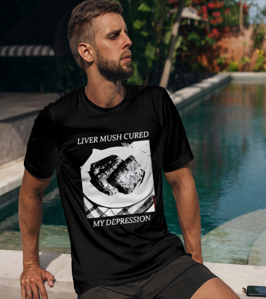Liver Mush Cured My Depression By Graham Irvin Plate T-Shirt