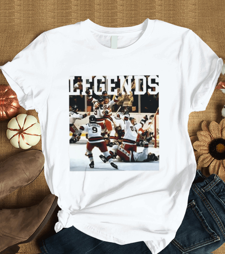 Miracle On Ice Legends Boys Of '80 Hockey Moment T-Shirt