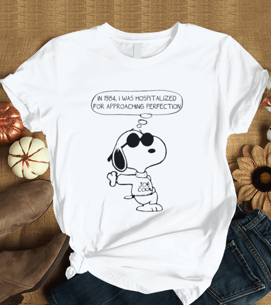 Snoopy Joe Cool 1984 Hospitalized For Approaching Perfection T-Shirt