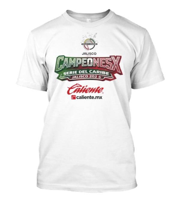Campeones Serie Del Caribe Jalisco 2026 Caliente.mx T-Shirt