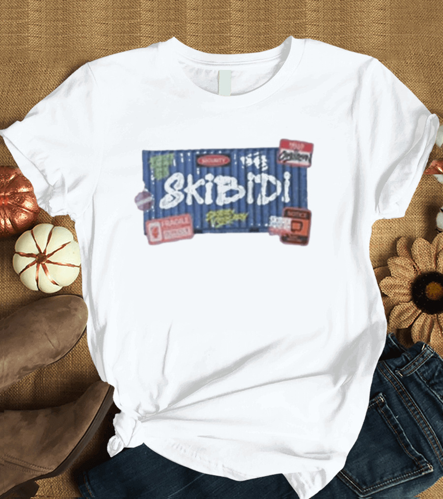 Skibidi Toilet Skibidi Crate Warning Cargo Express 100% Organic T-Shirt