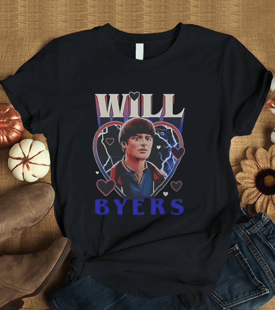 Will Byers Stranger Things Heart Electric T-Shirt