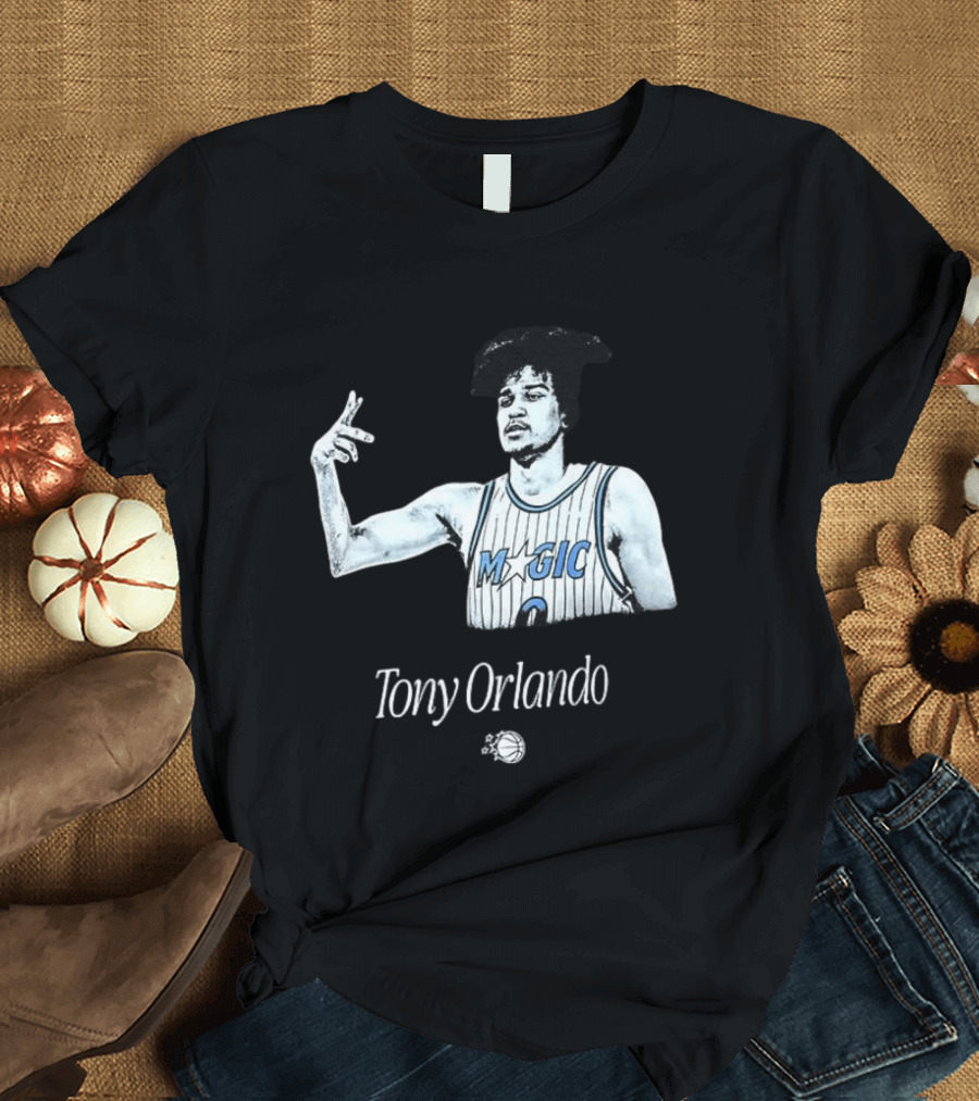 Tony Orlando Magic Basketball Jersey Player And Ball T-Shirt