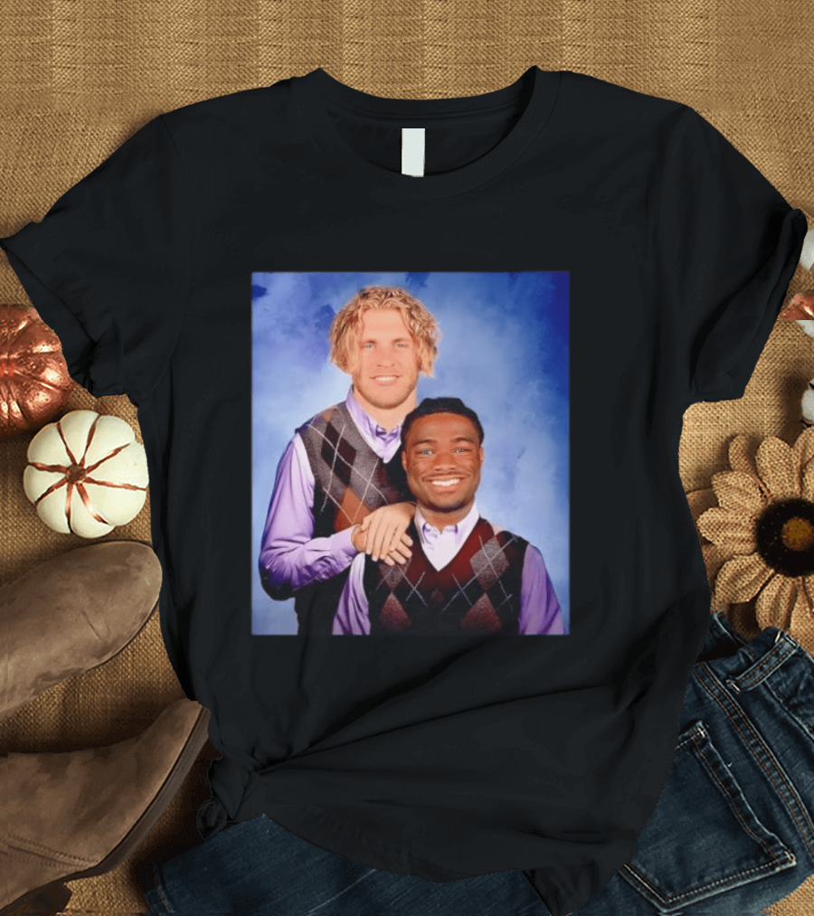 Cooper Kupp Jalen Milroe Step Brothers Comedy Parody Sweater Vest Collage T-Shirt