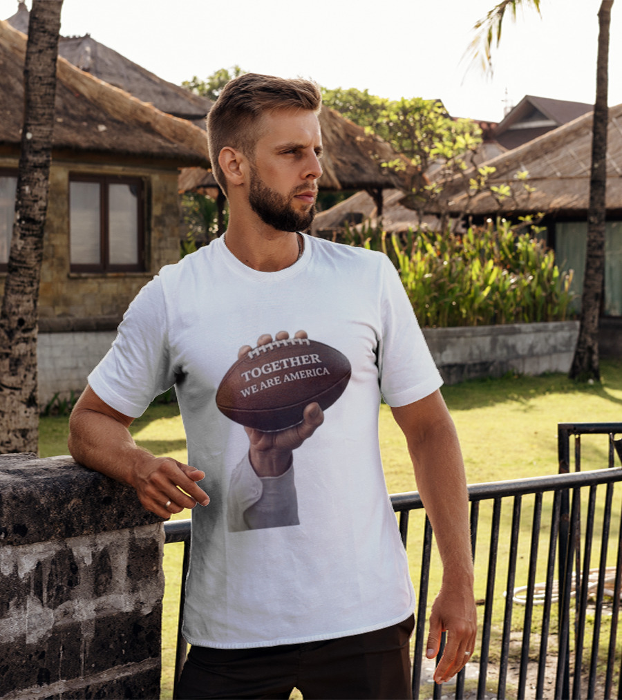 Together We Are America Football Unity 2025 2026 T-Shirt