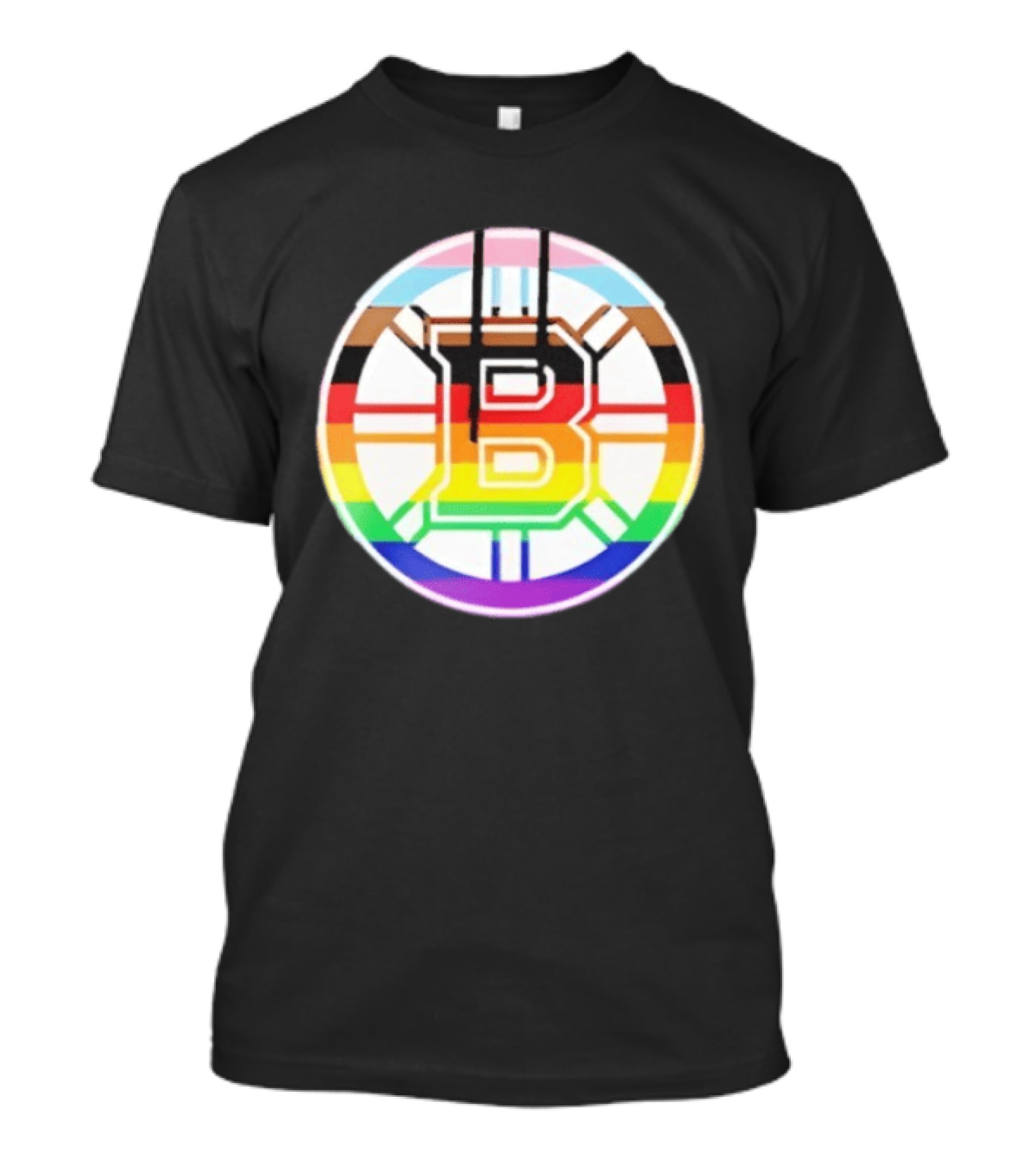 Boston Bruins Healthcare Appreciation NHL 2026 Night Pride Inclusive Bruins Circle T-Shirt