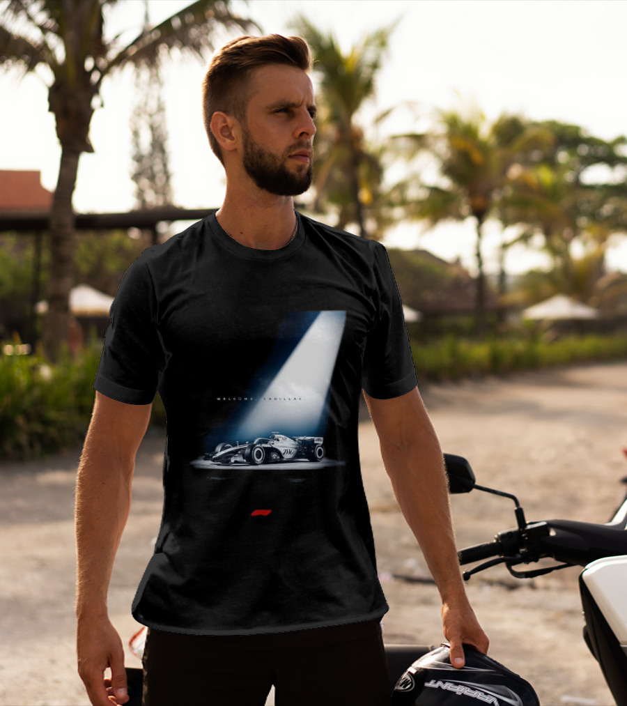 Welcome Cadillac F1 Team Formula 1 Racing Car Spotlight T-Shirt