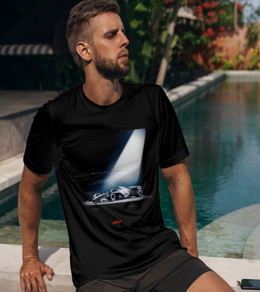 Welcome Cadillac F1 Team Formula 1 Racing Car Spotlight T-Shirt