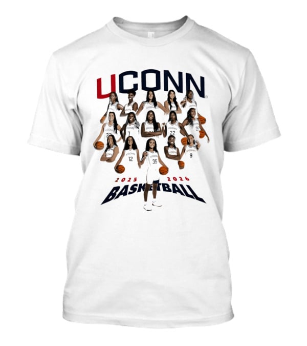 Boban Marjanovic UConn Huskies Women's Basketball 2025 2026 All Team T-Shirt