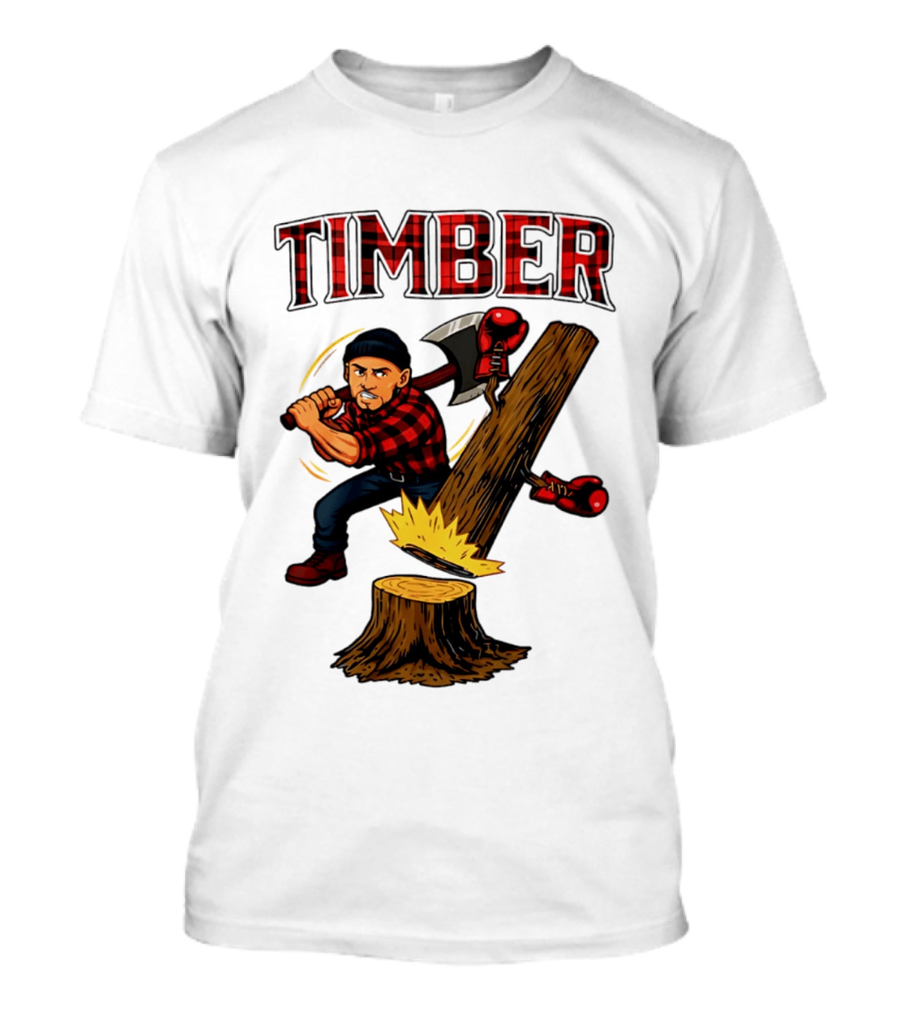 Keith Thurman Timber One Time Lumberjack Axe Boxing Gloves T-Shirt