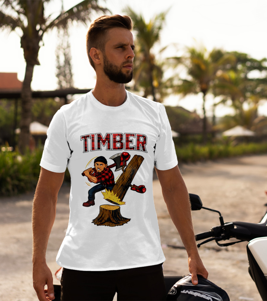 Keith Thurman Timber One Time Lumberjack Axe Boxing Gloves T-Shirt