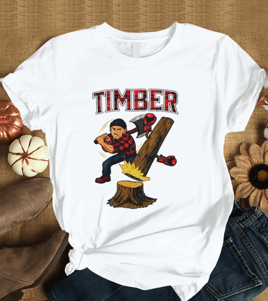 Keith Thurman Timber One Time Lumberjack Axe Boxing Gloves T-Shirt