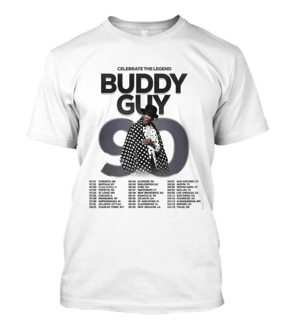 Buddy Guy 90 Celebrate The Legend North America Tour 2026 Schedule Dates T-Shirt