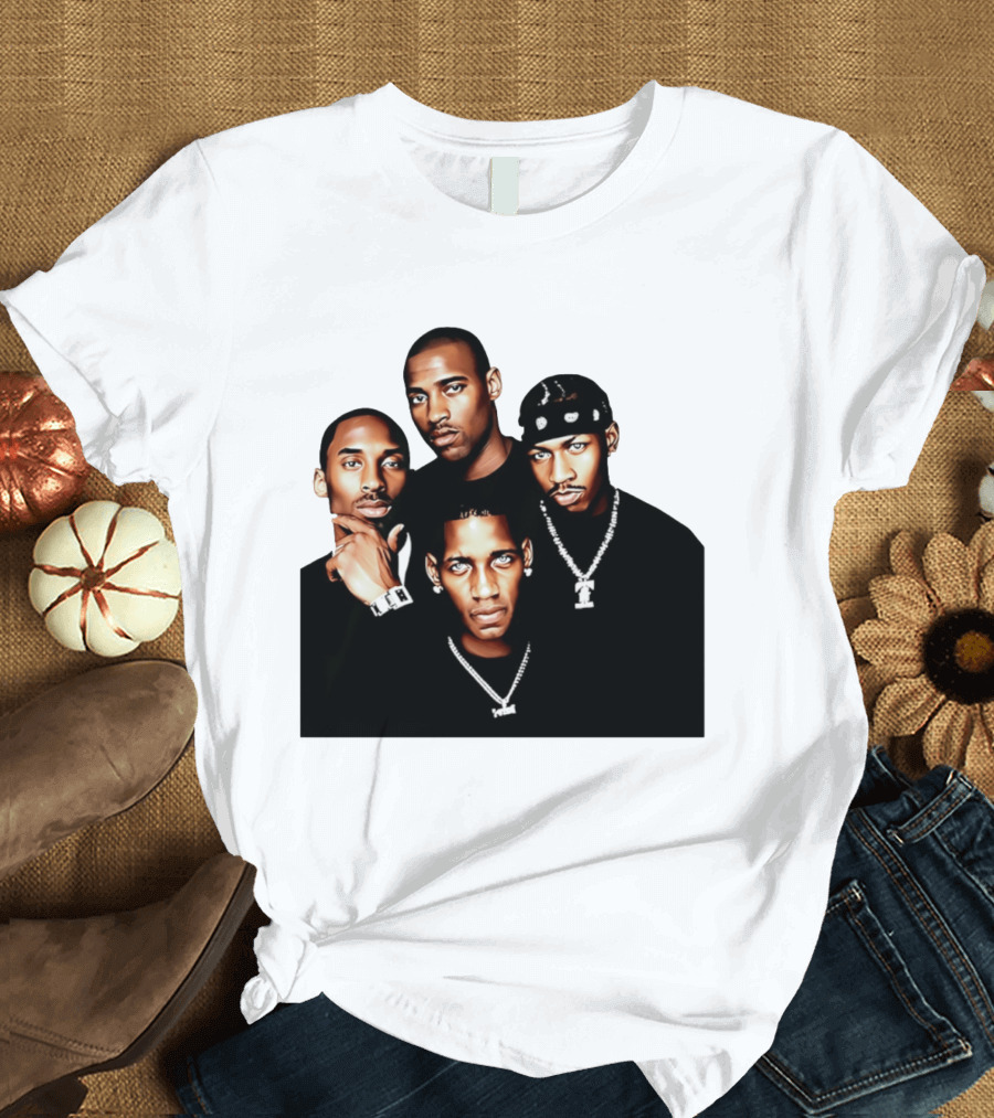 Kobe Iverson Mac Carter Basketball Legends Iconic Group T-Shirt