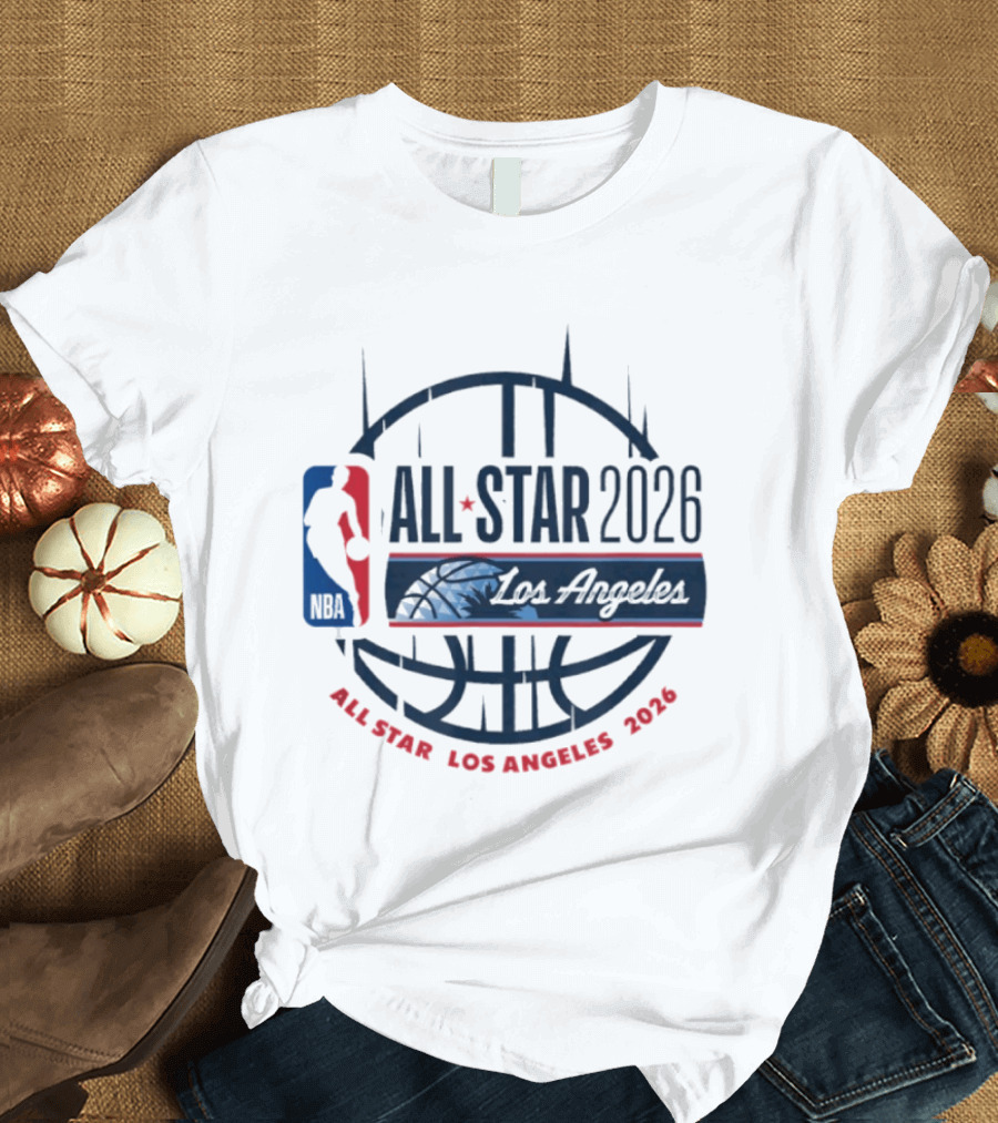 NBA All Star 2026 Los Angeles Basketball Event T-Shirt