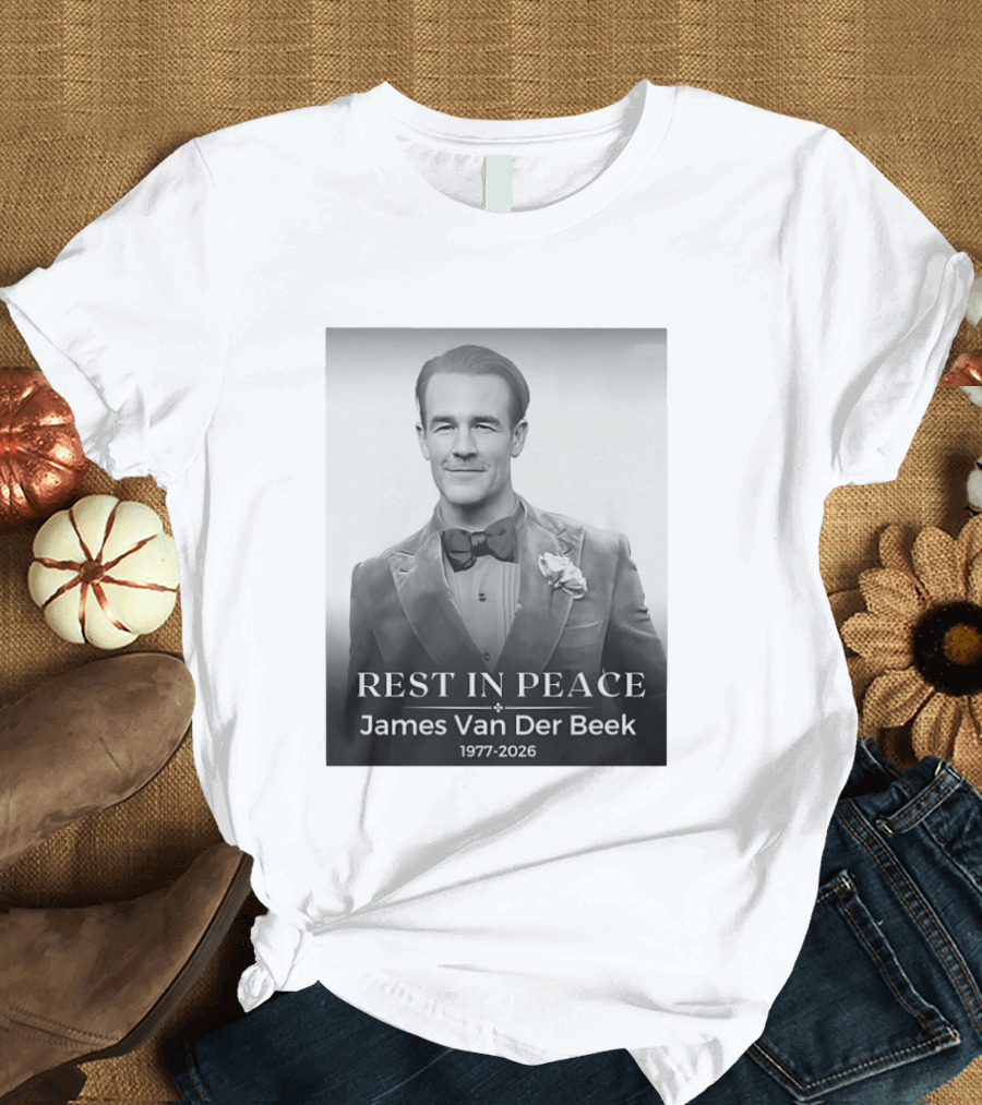 Rest In Peace James Van Der Beek 1977 2026 T-Shirt