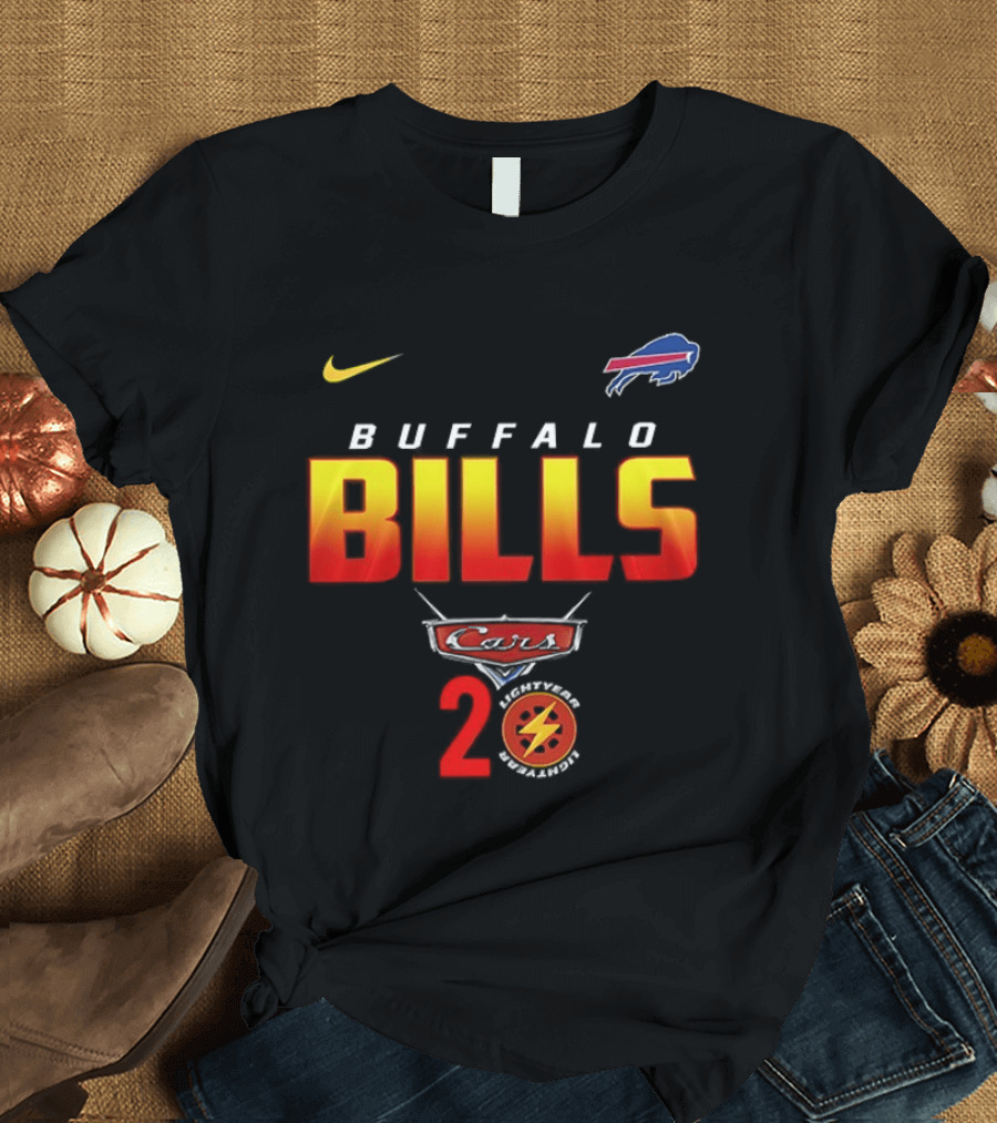 Buffalo Bills Nike Lightning Cars 20th Anniversary T-Shirt
