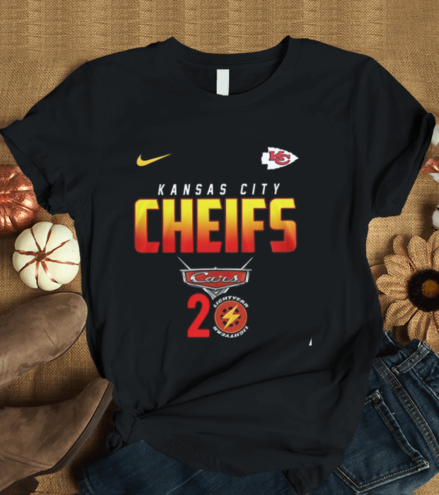 Kansas City Chiefs Cars 20th Anniversary Nike T-Shirt