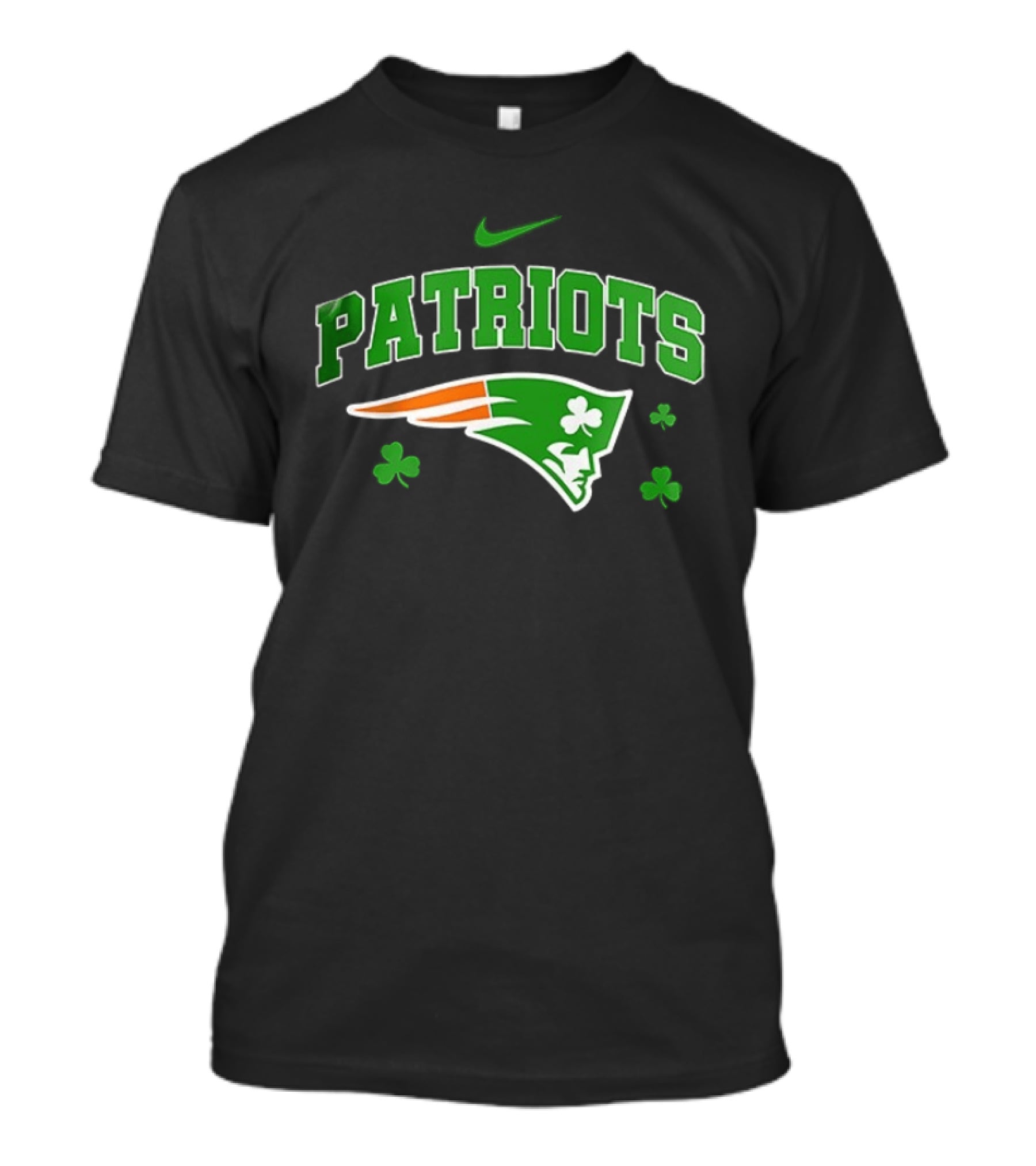 Patriots Irish Clover Green Shamrock Luck T-Shirt