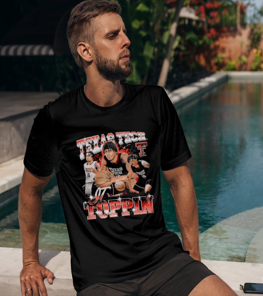 Texas Tech Basketball JT Toppin 90s Vintage Sports T-Shirt