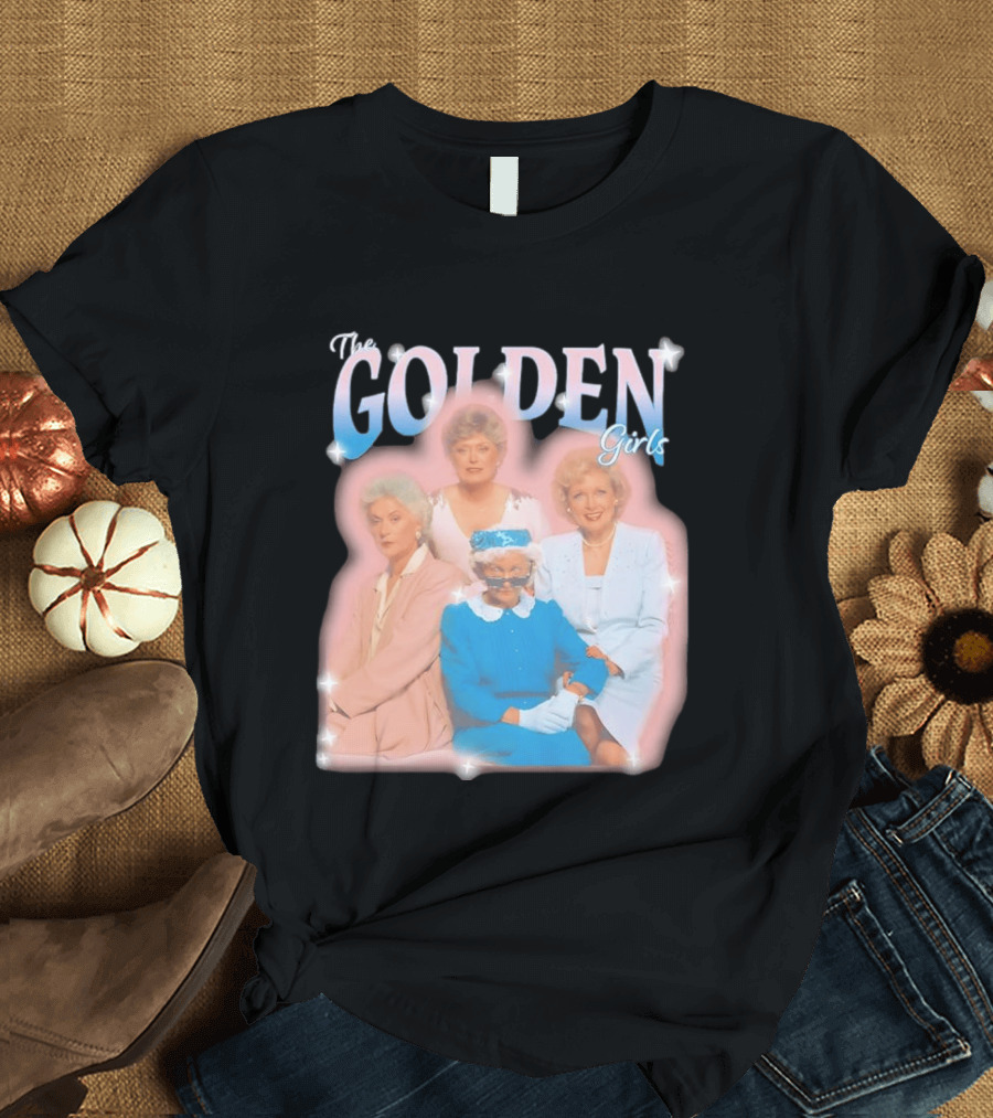 The Golden Girls TV Series Characters With Sparkling Pastel T-Shirt