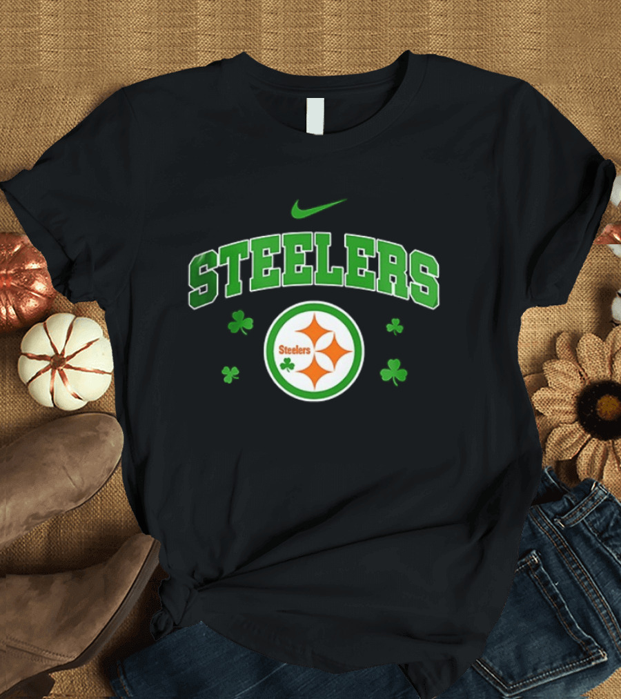Pittsburgh Steelers Irish Woman Witch Soul Shamrock Fan T-Shirt