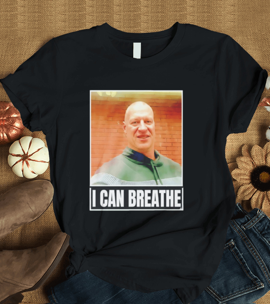 I Can Breathe Text Brick Wall T-Shirt