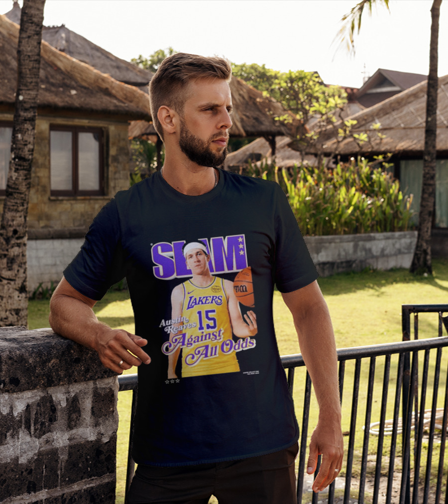 SLAM Cover Austin Reaves Against All Odds Los Angeles Lakers NBA T-Shirt