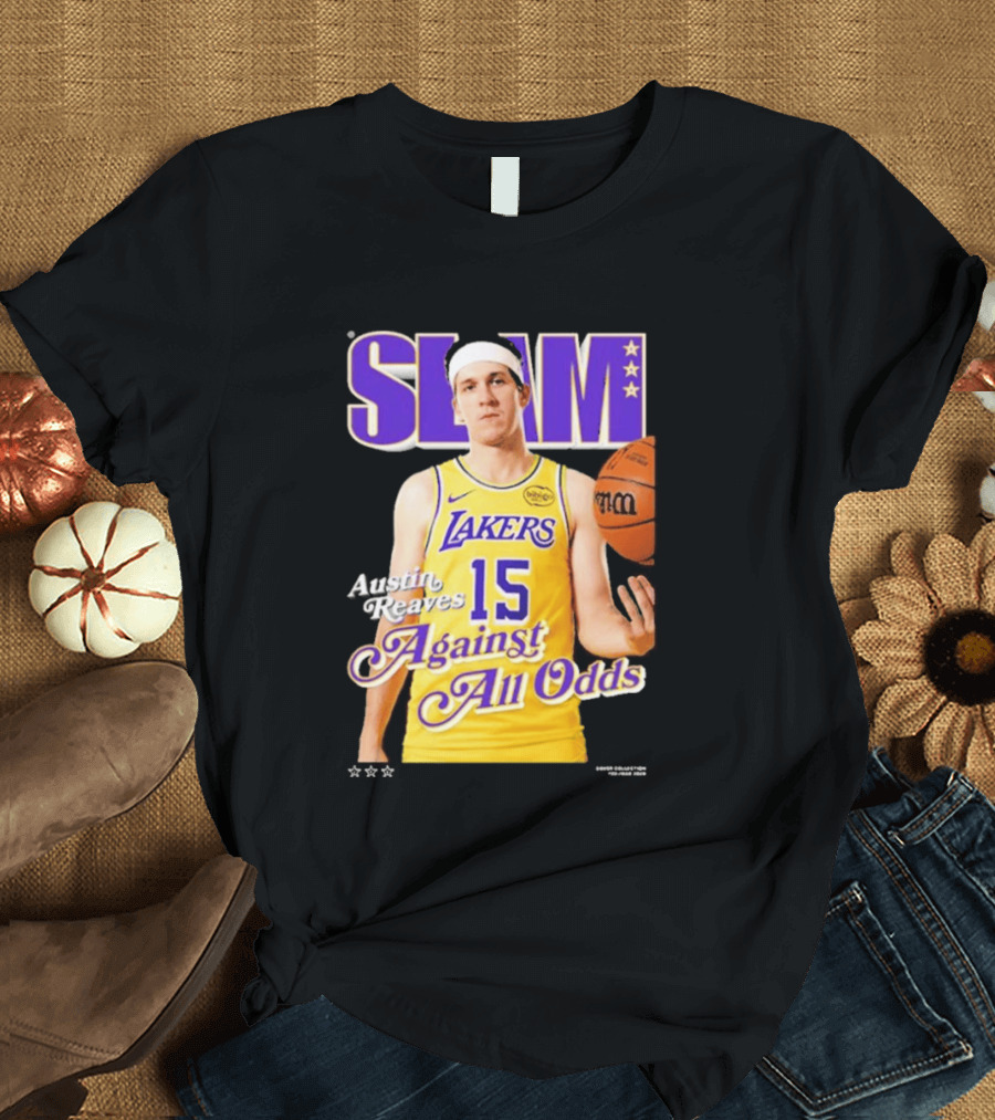 SLAM Cover Austin Reaves Against All Odds Los Angeles Lakers NBA T-Shirt