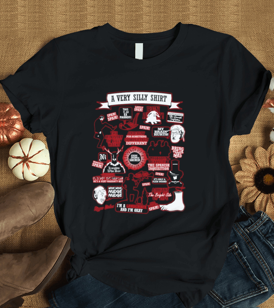 Very Silly This Is An Ex Parrot Spam Spanish Inquisition Bring Out Your Dead T-Shirt