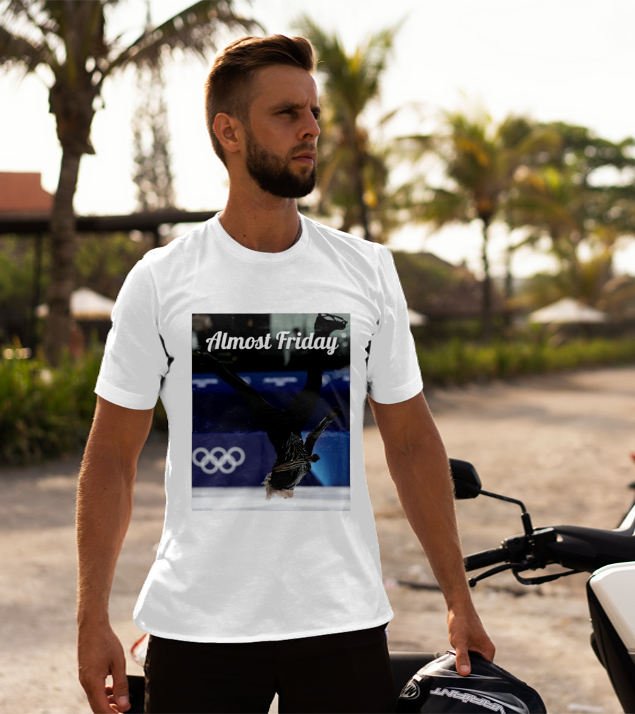 Almost Friday Skating Backflip Olympics Iconic Moment T-Shirt