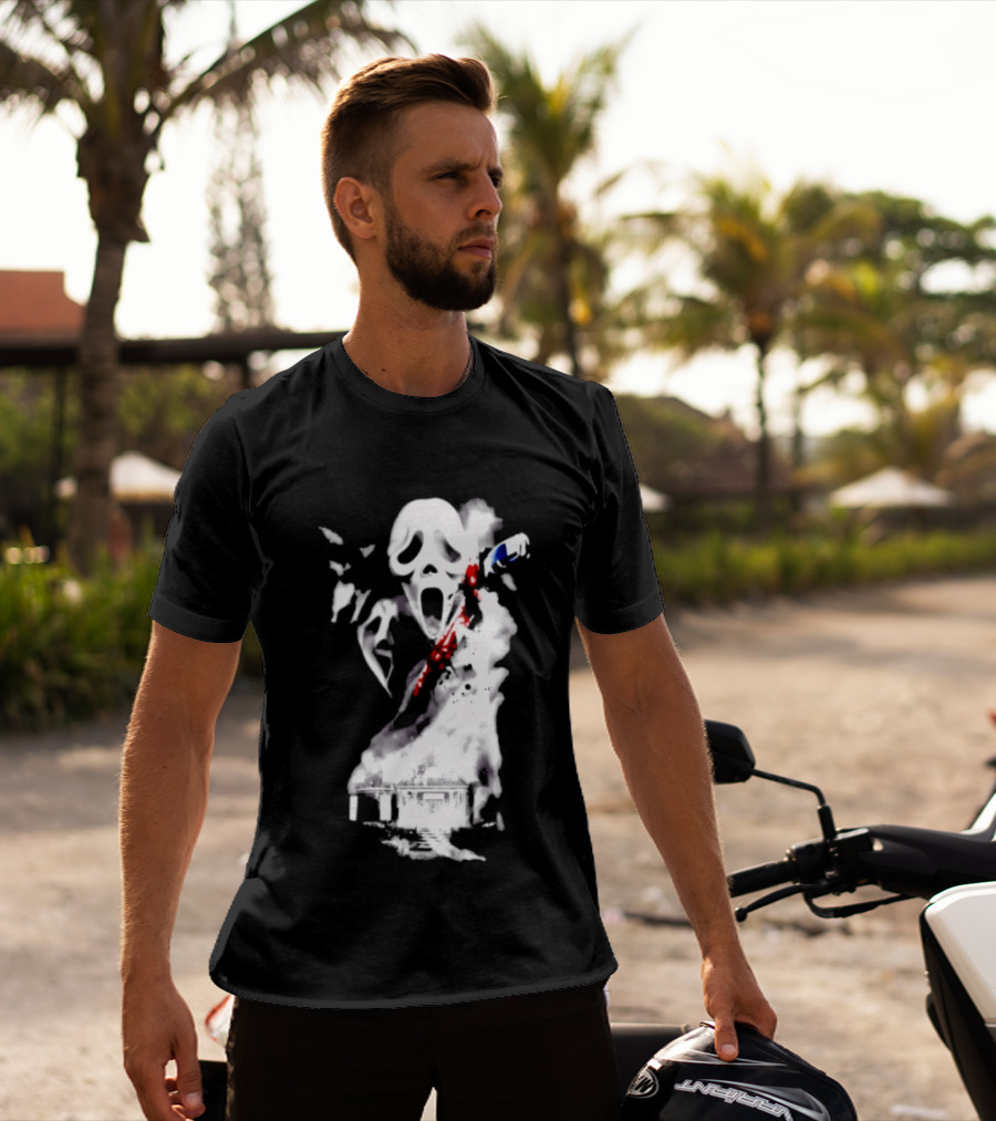 30th Anniversary Scream Kill Tour Ghostface Mask Horror Movie T-Shirt