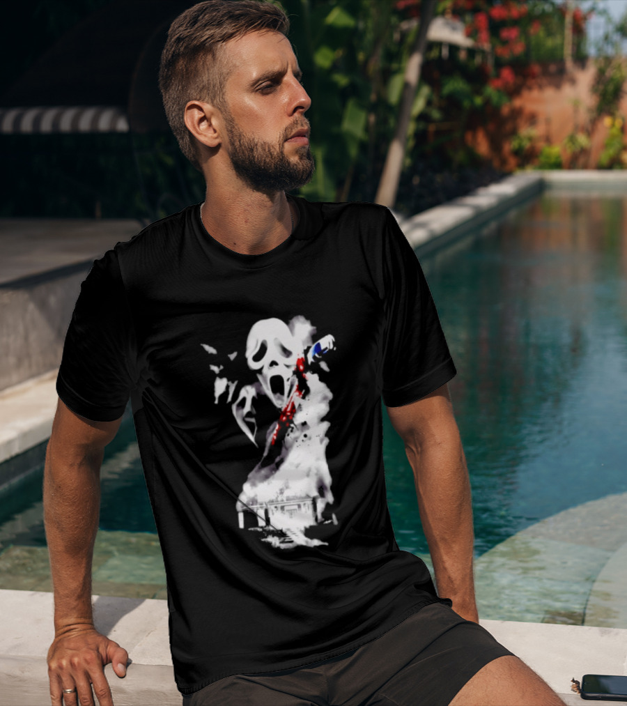 30th Anniversary Scream Kill Tour Ghostface Mask Horror Movie T-Shirt