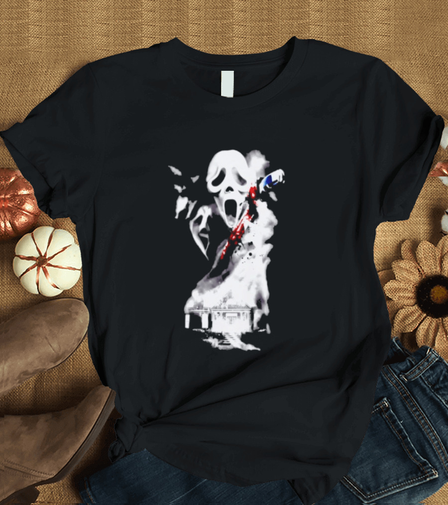 30th Anniversary Scream Kill Tour Ghostface Mask Horror Movie T-Shirt
