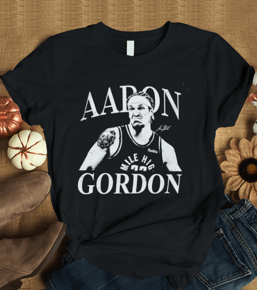 Aaron Gordon Denver Nuggets Mile High Basketball T-Shirt