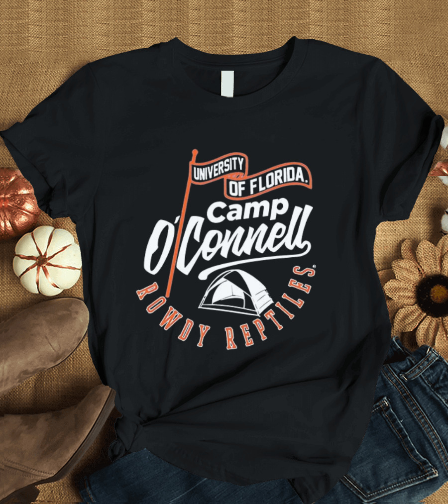 University Of Florida Camp O'Connell Rowdy Reptiles Tent T-Shirt