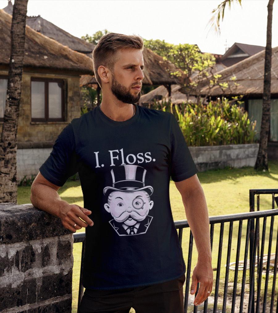 Rich Uncle Pennybags I Floss Iconic Monopoly T-Shirt