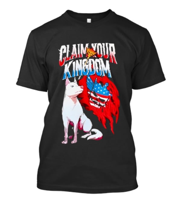 Cody Rhodes Pharaoh Dog Claim Your Kingdom WWE American Flag T-Shirt