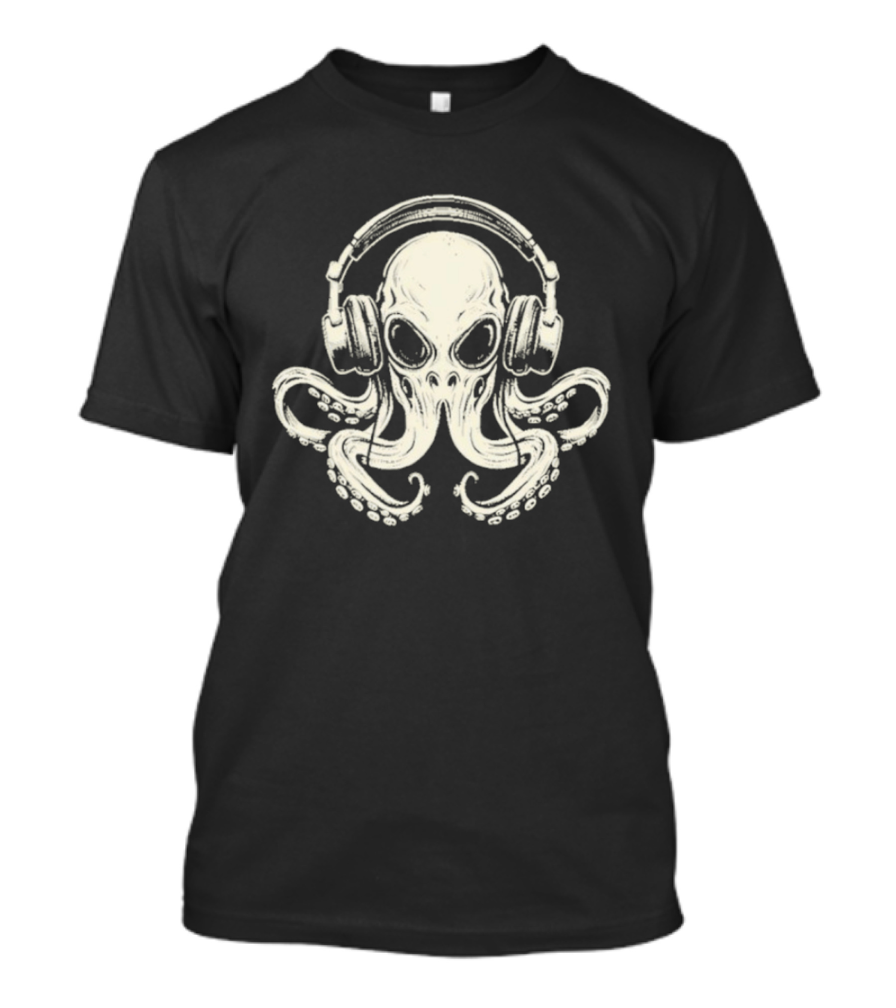 Octopus DJ Headphones Music T-Shirt