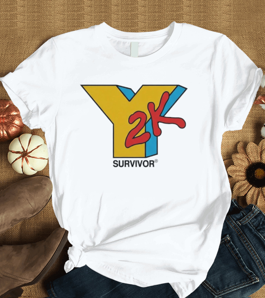 Y2K Survivor Retro 2000s Nostalgia Fashion Trend T-Shirt