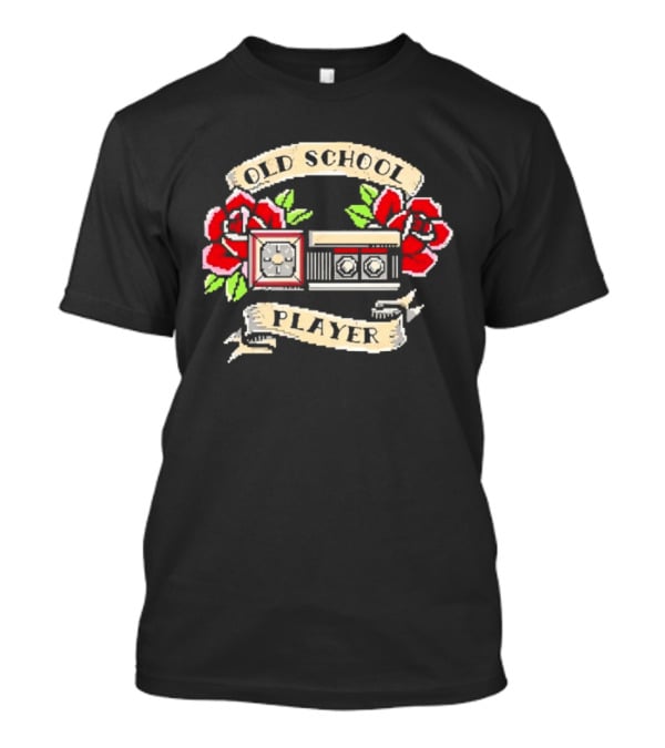 Old School Player Cassette Roses T-Shirt