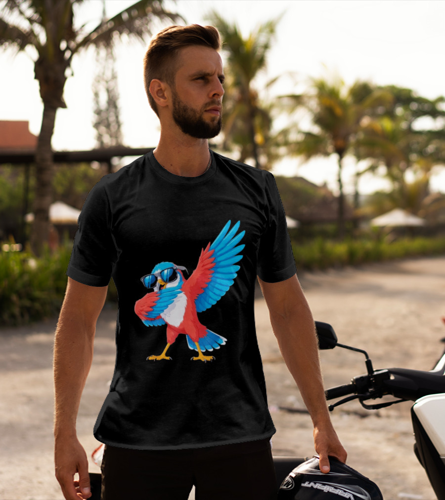 Sea Hawk Bird Dabbing With Sunglasses T-Shirt