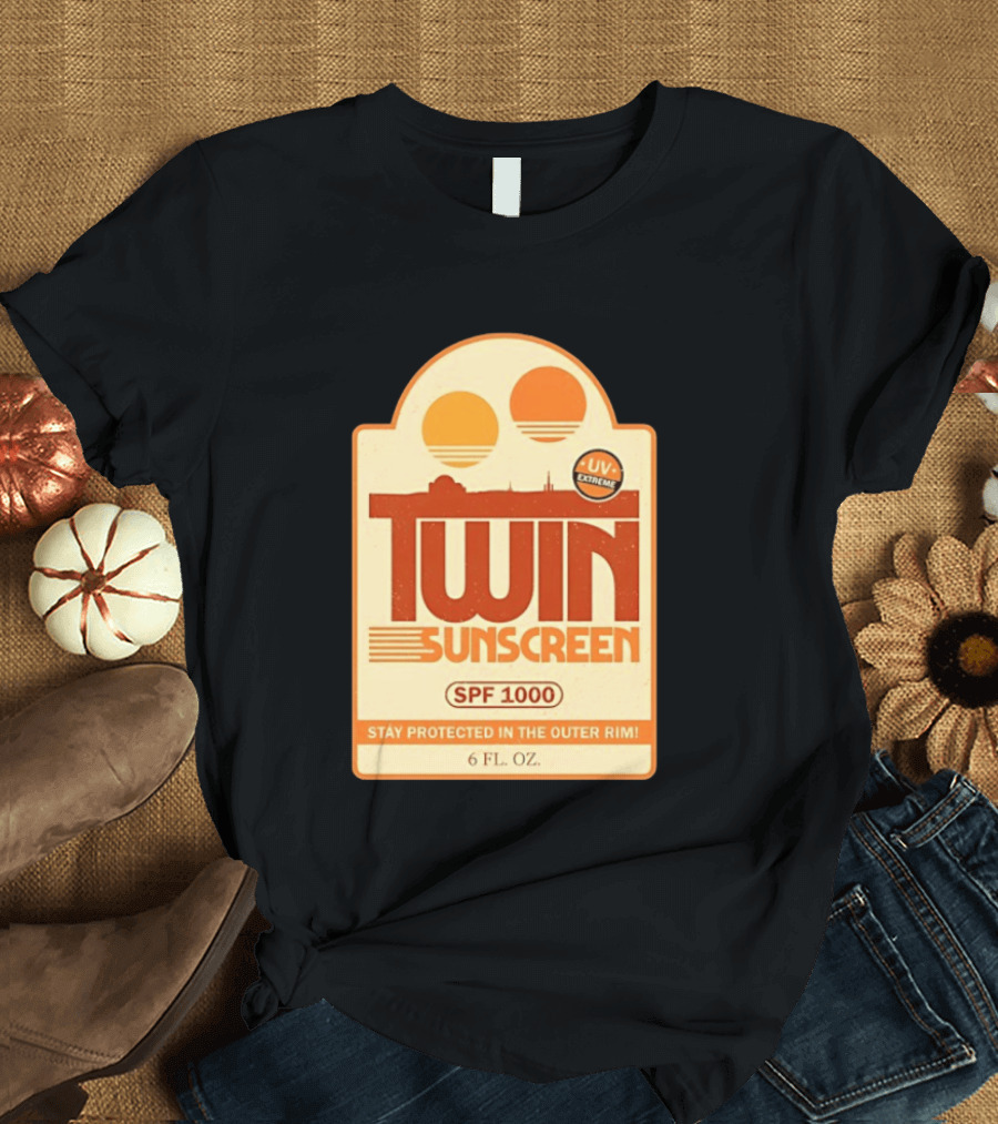 Twin Sunscreen SPF 1000 UV Extreme Stay Protected In The Outer Rim 6 Fl. Oz T-Shirt