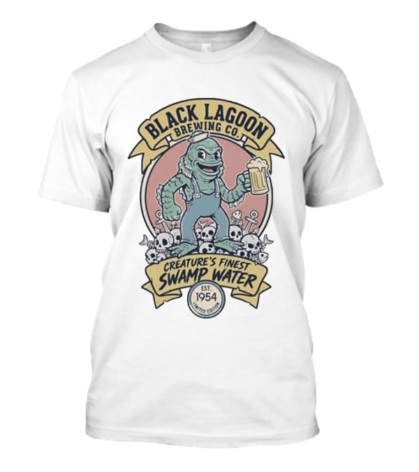 Black Lagoon Brewing Co Creature's Finest Swamp Water Est 1954 Limited Edition T-Shirt