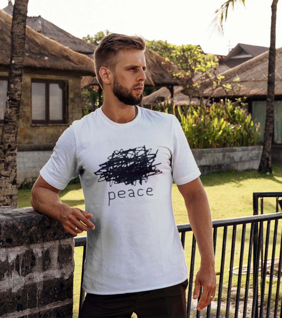 Peace Graffiti Scribble T-Shirt