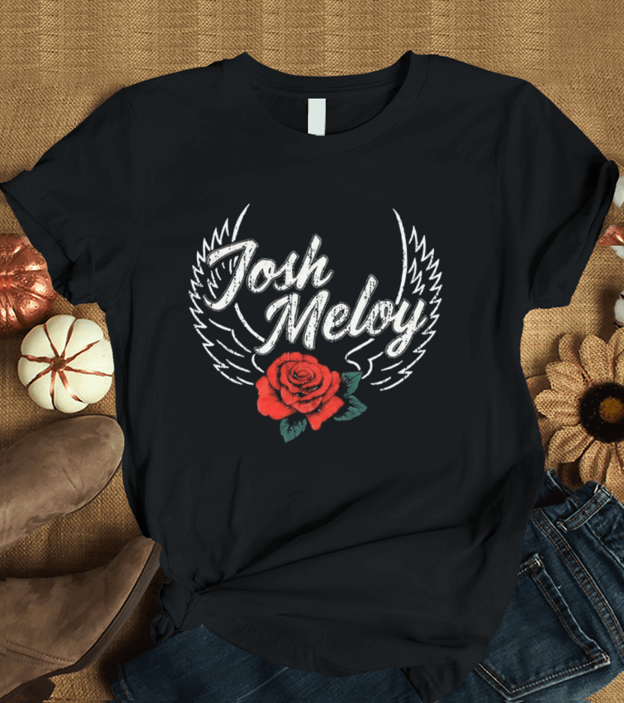 Josh Meloy Wings And Rose T-Shirt