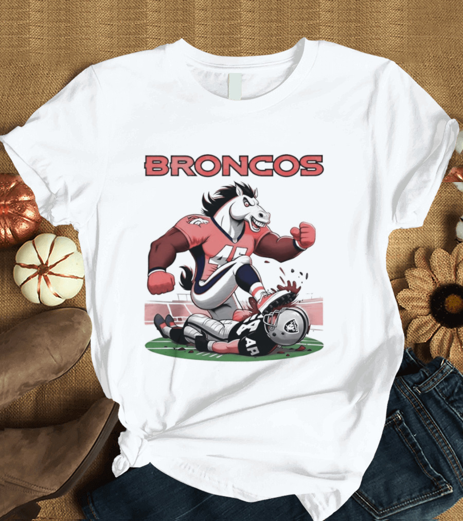Denver Broncos Vs Raiders Beat Rivals Football Showdown T-Shirt